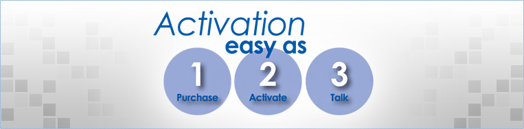 Activation is as easy as 1-2-3!